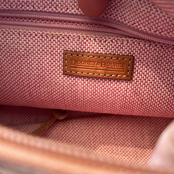 Dooney & Bourke Red and Tan Crossbody Bag - Picture 15 of 16